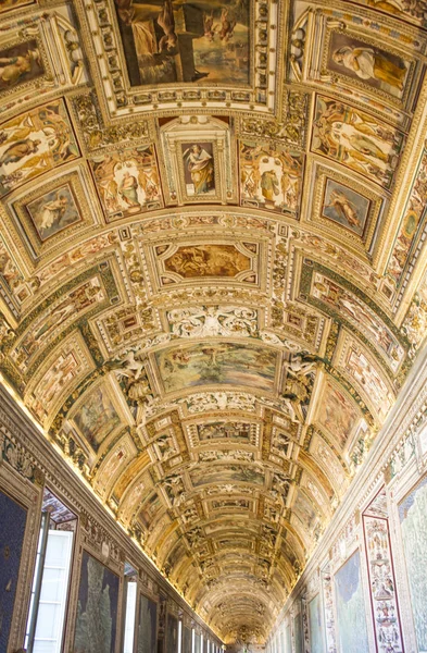 Vatican Rome Italie Peinture Fresque Plafonds Musée Vatican — Photo