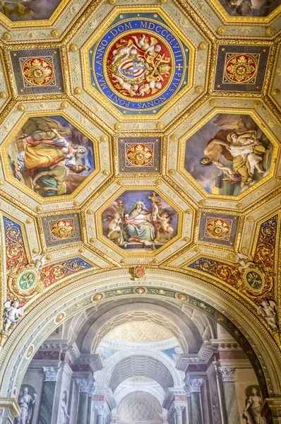 Vaticaan Rome Italië Schilderen Fresco Plafonds Het Vaticaans Museum — Stockfoto