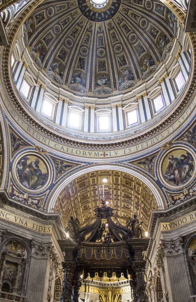 Vaticaan Rome Italië Peter Cathedral Rome Binnen — Stockfoto