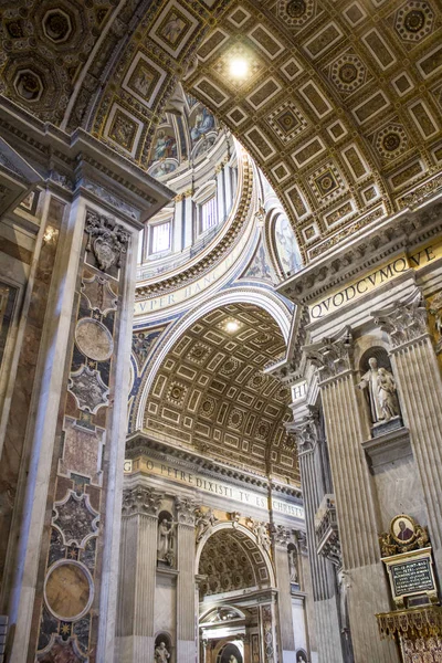 Vatican Rome Italie Cathédrale Saint Pierre Rome Intérieur — Photo