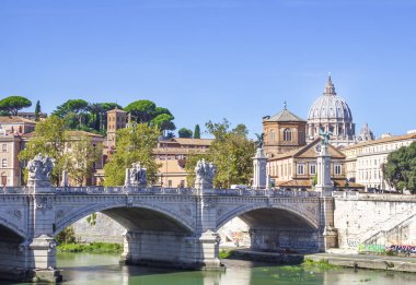 Old bridge, Victor Emmanuel II, Roma, İtalya