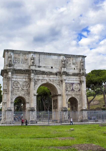 Antigo Arco Constantino Roma Itália — Fotografia de Stock