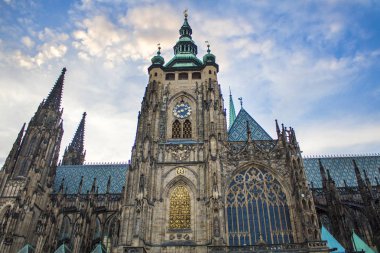 Rotunda St. Vitus Prag. St. Vitus Katedrali. Gotik mimarisi.