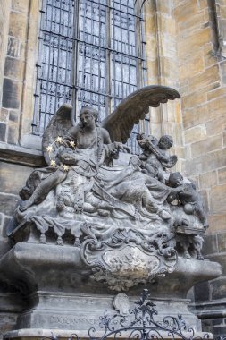 Rotunda St. Vitus Prag. St. Vitus Katedrali. Gotik mimarisi.