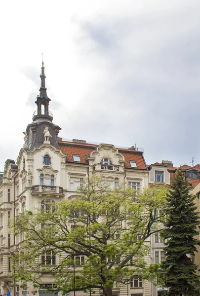 Ulicach Pragi Stare Domy Pradze Architektura Starego Miasta Pradze — Zdjęcie stockowe