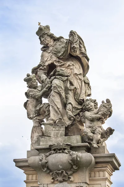 Статуи Карловом Мосту Праге Архитектура Старого Города Праги — стоковое фото