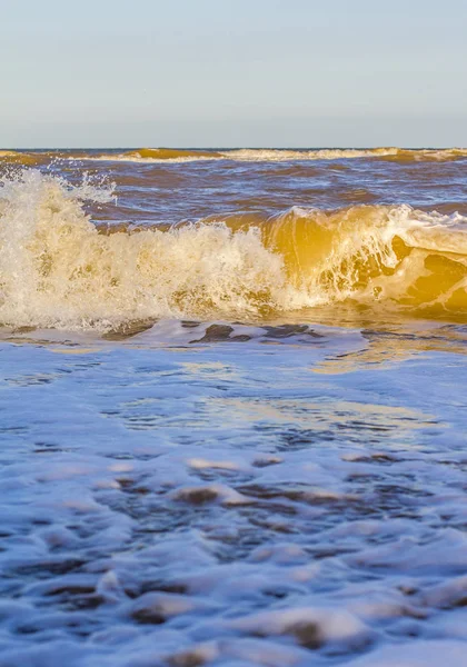 Vagues Sur Mer Près Plage Sable — Photo