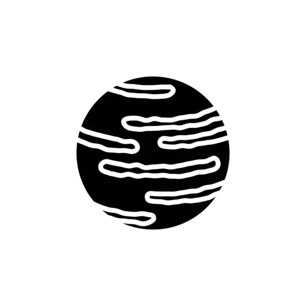 Ikonový Vektor Planety Neptun Jednoduchý Znak Planety Neptun Logo — Stockový vektor