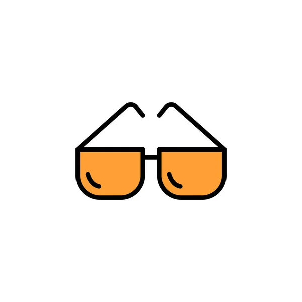 Sunglasses Linear Vector Icon Glasses Line Thin Sign Sunglasses Outline — Stock Vector