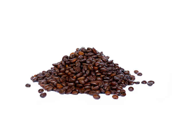 Koffieboon Geïsoleerd Witte Achtergrond — Stockfoto