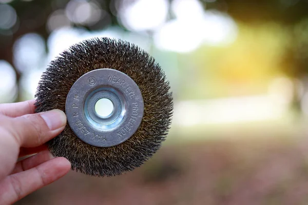 Hand Hold Steel Power Wire Brush — Stock Photo, Image