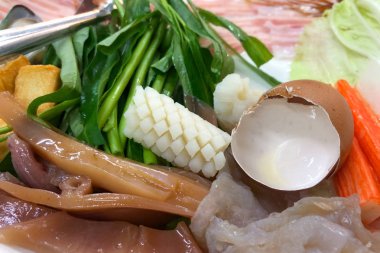 Chabu mağaza yemeye hazır taze deniz ürünleri