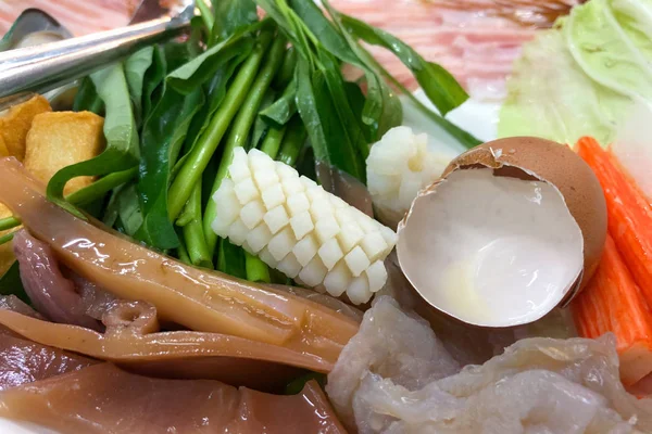 Chabu mağaza yemeye hazır taze deniz ürünleri