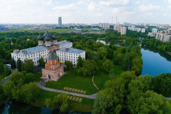 Мостовая Башня Измайловском Острове Москве Аэрофотосъемка — стоковое фото