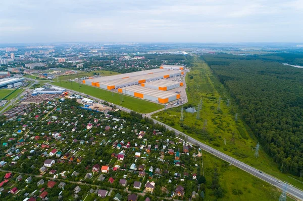 Una Vista Desde Arriba Podolsk Región Moscú Fotografía Aérea — Foto de Stock