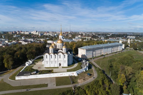 Assumption Katedralen Staden Vladimir Flygfotografering — Stockfoto