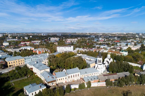 Oskuld Jul Kloster Staden Vladimir Flygfotografering — Stockfoto