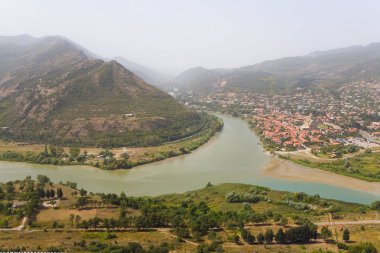 Mtsheta şehir en iyi görünümü. Gürcistan.