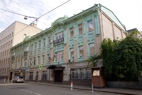 Byggingen Aserbajdsjans Ambassade Moskva Russland – stockfoto