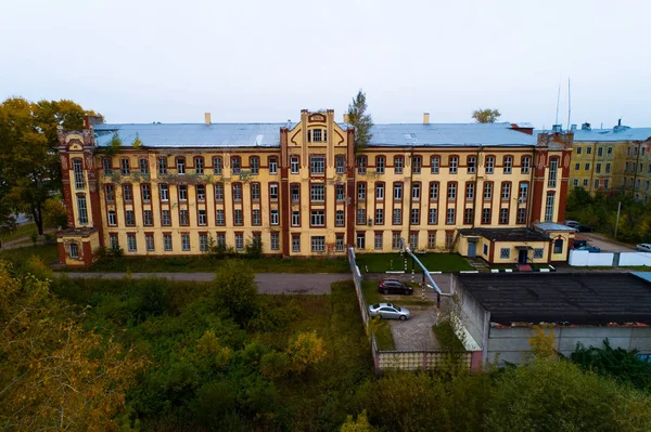 Budynek Fabryki Tkackie Likino Dulowo Fotografia Lotnicza — Zdjęcie stockowe