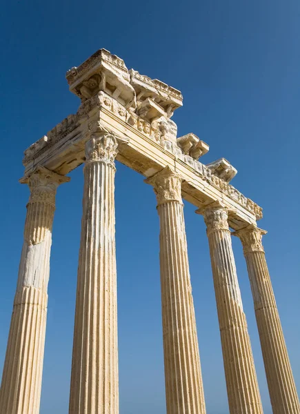 Las Ruinas Del Antiguo Templo Apolo Side Turquía — Foto de Stock