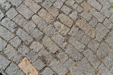 Güzel taş döşeme fotoğrafı yakın çekim dokulu.