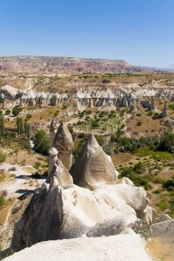 Türk Kapadokya 'nın muhteşem manzarası.