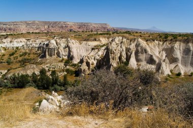 Türk Kapadokya'nın sıra dışı güzel dağ manzarası.