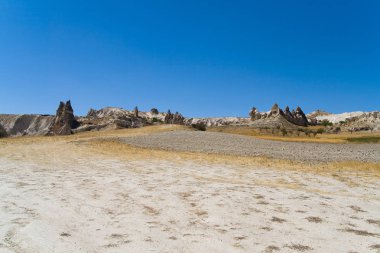Türk Kapadokya'nın sıra dışı güzel dağ manzarası.