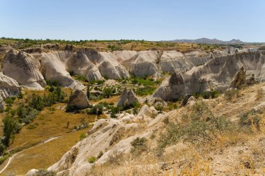 Türk Kapadokya'nın sıra dışı güzel dağ manzarası.