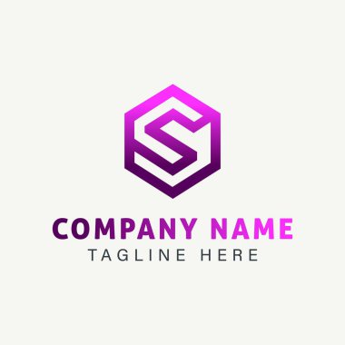 Modern S harfi logosu, markalaşma, dijital kimlik ve moda için mükemmel bir trend vektör ilüstrasyonudur..