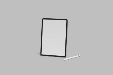 Gerçekçi Tablet Ekranı boş model