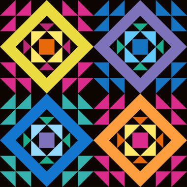 Basit sorunsuz patchwork desen 