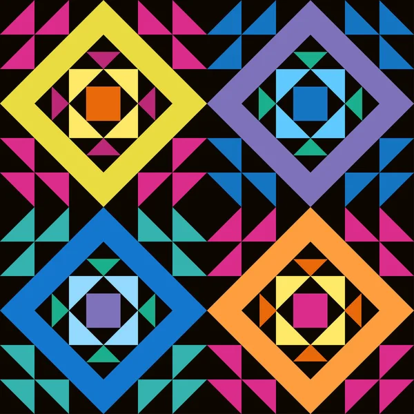 Eenvoudige naadloze patchwork patroon — Stockvector