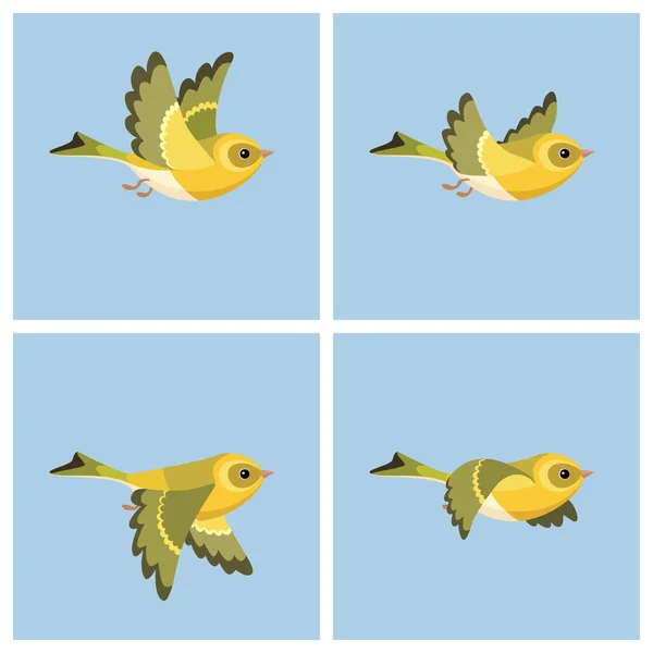 Avrupa iskete (erkek) animasyon sprite sayfa uçan 