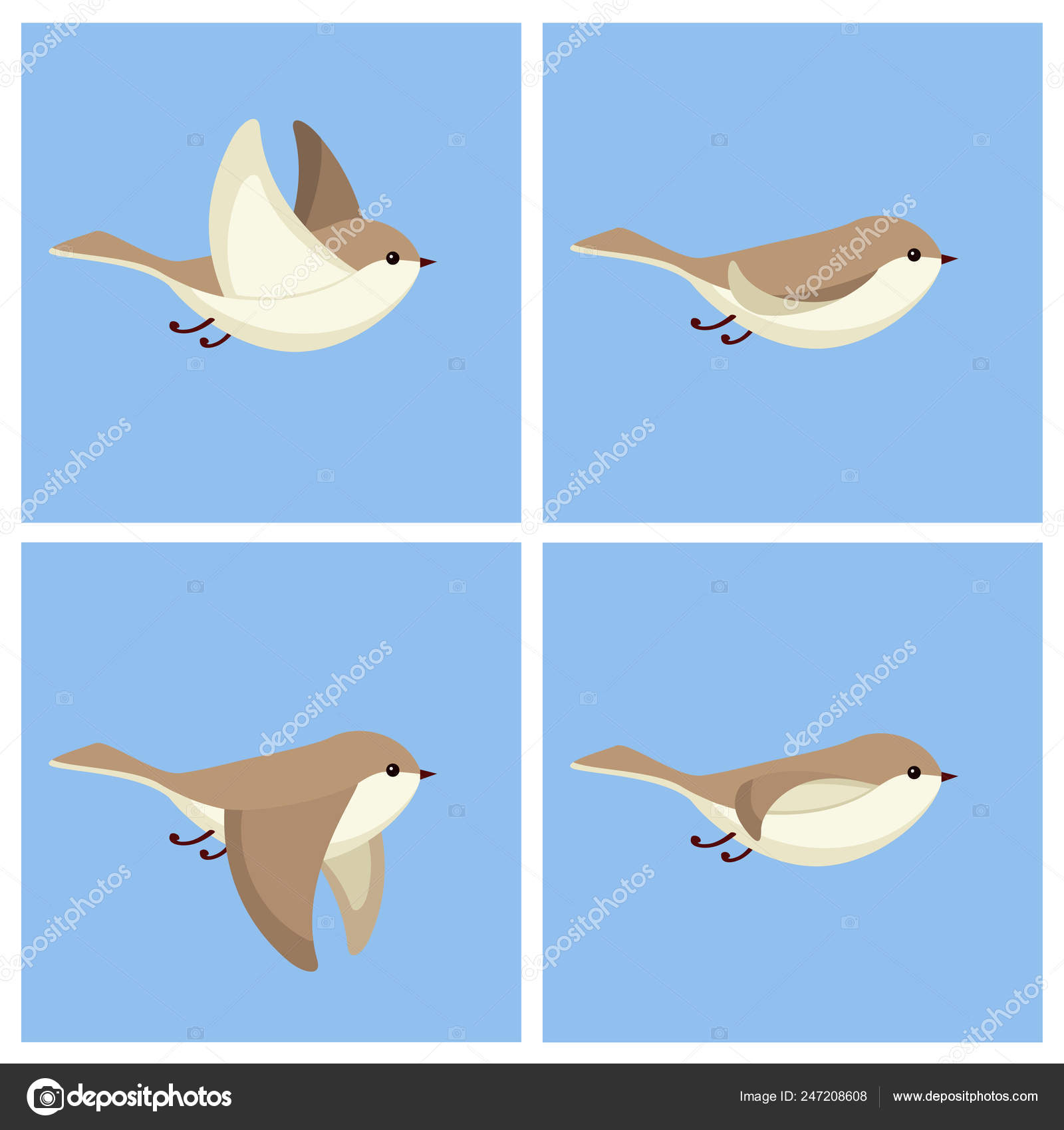 Flying bird animation sprite sheet Stock Vector Image by ©Eloku #247208608 Flying bird animation sprite sheet Stock Vector Image by ©Eloku #247208608