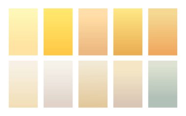 Gradyan arkaplan kümesi kum rengi paleti