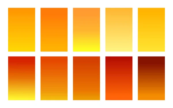 Conjunto de fondos de gradiente miel paleta de colores — Archivo Imágenes Vectoriales