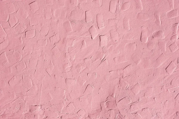 粗糙的纹理水泥表面的墙壁涂成粉红色 复制空间 — 图库照片