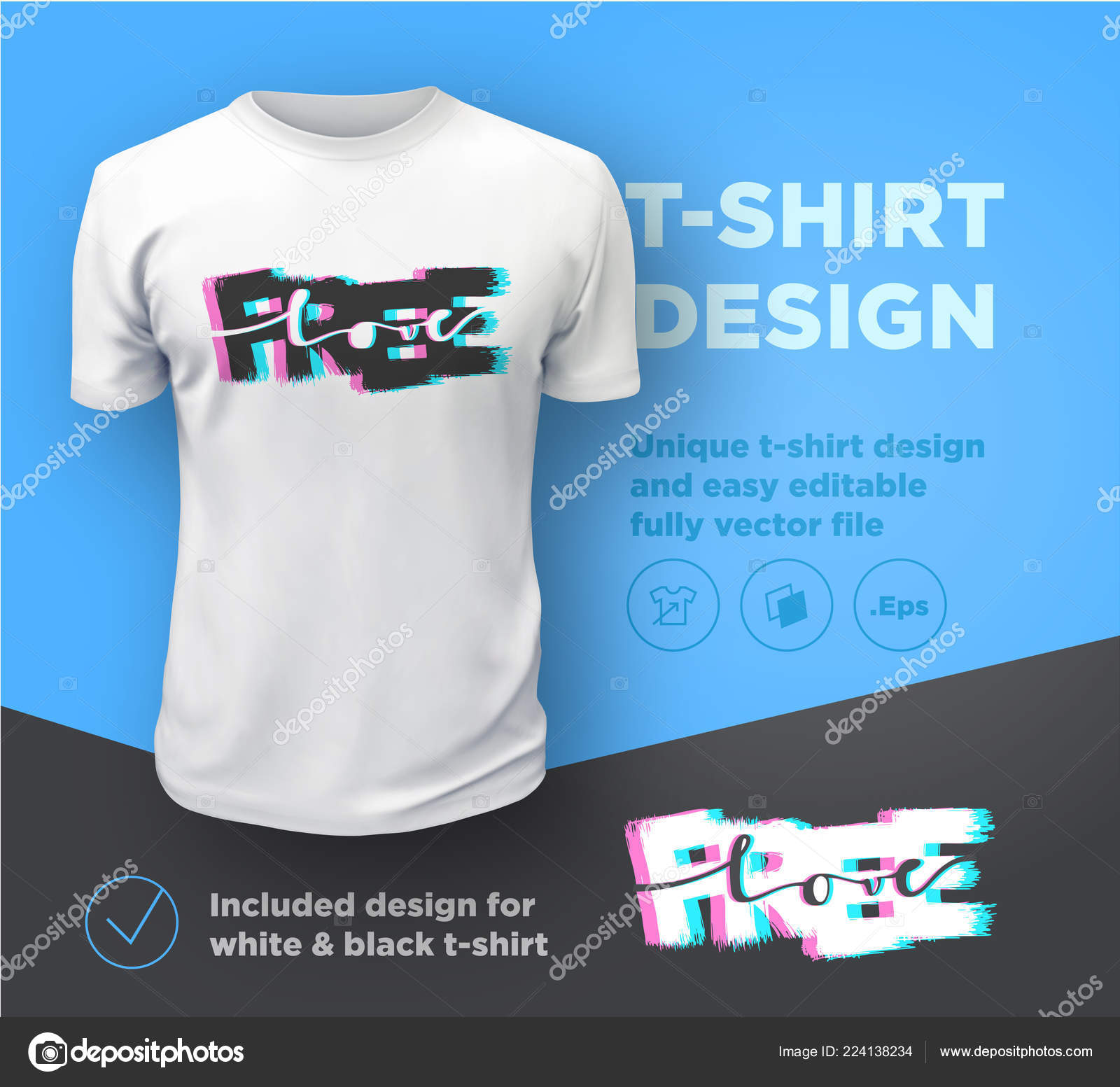 自由恋愛 シャツの印刷の印刷デザイン テンプレートを引用します ベクトル図 ストックベクター C Stotepic