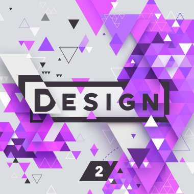 Soyut 3d geometrik üçgen dokulu parlak arka plan tasarım, iş, baskı, web, kullanıcı arabirimi ve diğer vektör