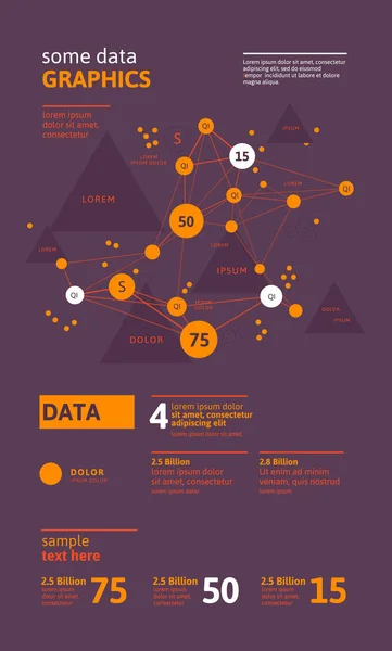 Futuristic infographic. Information aesthetic design. Complex data threads graphic visualization. Abstract data graph. Vector illustration