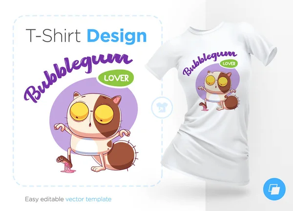 Sweet Tooth Kot Drukować Shirty Bluzy Pokrowce Telefonów Komórkowych Sklep — Wektor stockowy