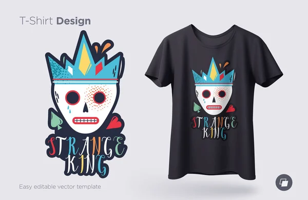 Ilustração Esqueleto Engraçado Imprima Camisetas Camisolas Lembranças Vetor — Vetor de Stock