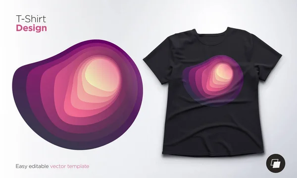 Kleurrijke Abstracte Mix Vorm Ontwerp Voor Shirts Sweatshirts Souvenirs Vectorillustratie — Stockvector