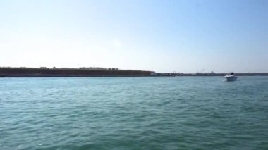 Avrupa. İtalya. Venedik. Tekne ile Venedik adasına tekne turu