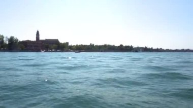 Avrupa. İtalya. Venedik. Tekne ile Venedik adasına tekne turu