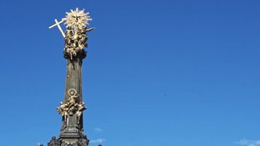 Olomouc, Çek Cumhuriyeti eski şehrin ana Meydanı'nda Kutsal Teslis sütunu
