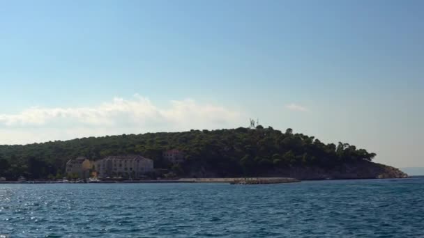 克罗地亚 Makar Riviera 马卡尔斯卡古老的历史中心的看法 — 图库视频影像