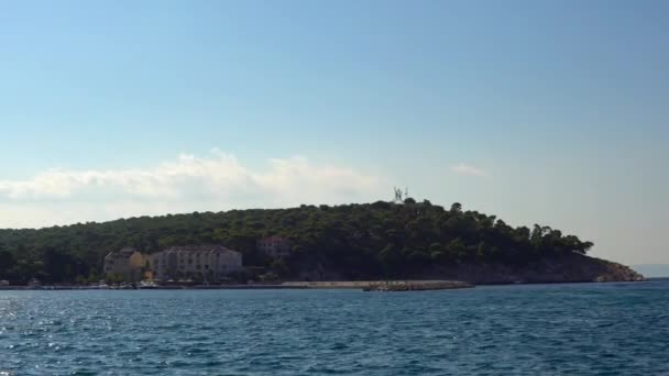 Makar Riviera Croacia Vista Del Casco Antiguo Makarska — Vídeos de Stock